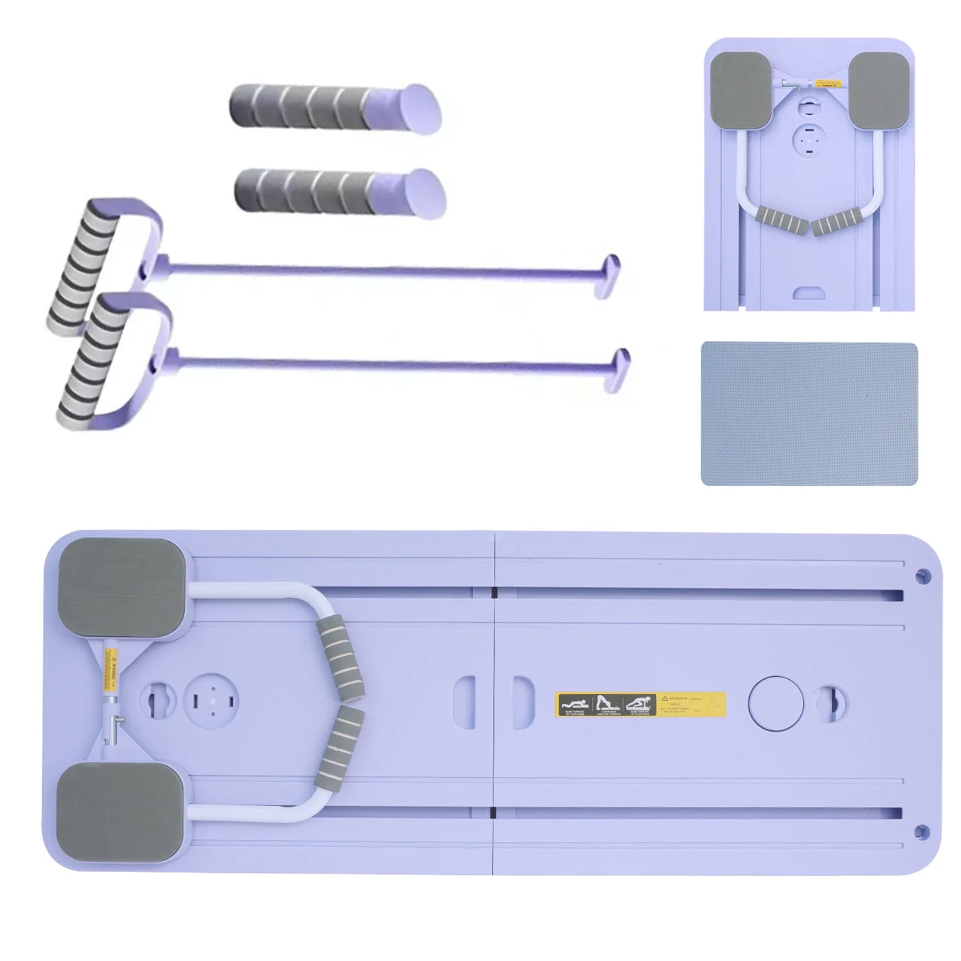 Foldable Multifunctional Pilates Board – Ab Core & Full-Body Strength Trainer